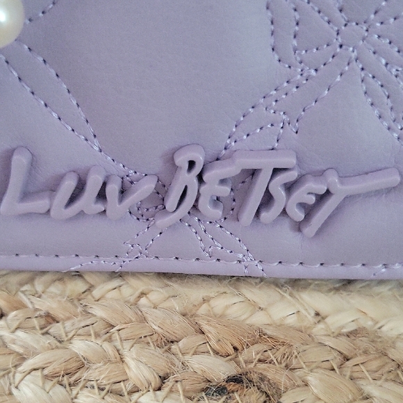 Betsey Johnson Lilac Mini Bag with Pearl Accent - Picture 2 of 13